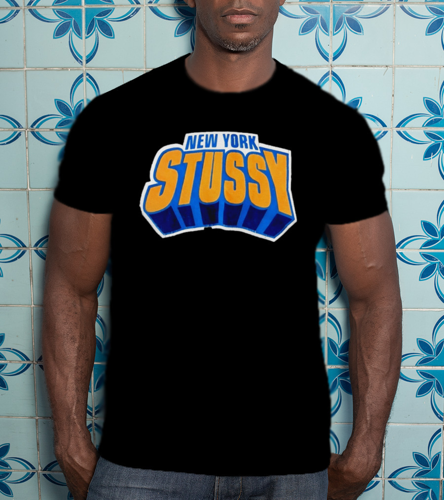 New York Stussy Knicks Collaboration T-Shirt