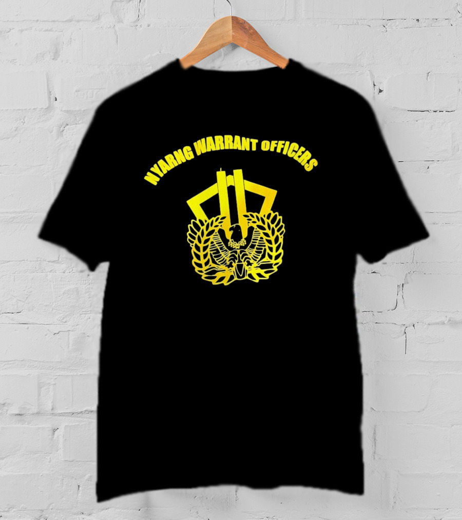 NYARNG Warrant Officers New York Army National Guard Emblem Featuring Twin Towers And Eagle T-Shirt