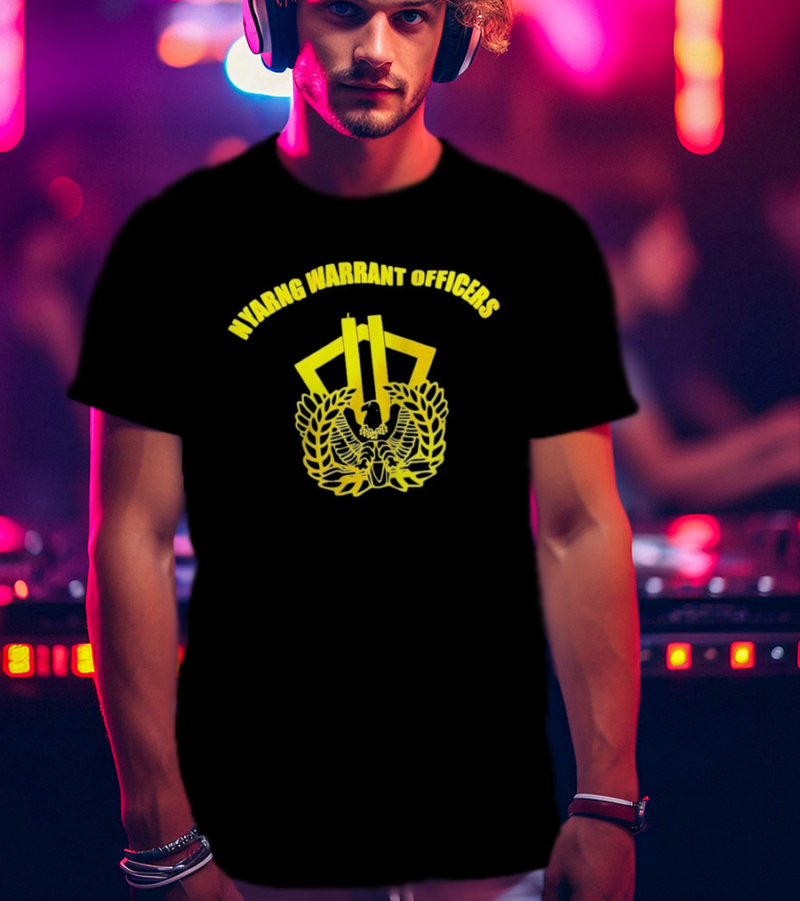 NYARNG Warrant Officers New York Army National Guard Emblem Featuring Twin Towers And Eagle T-Shirt