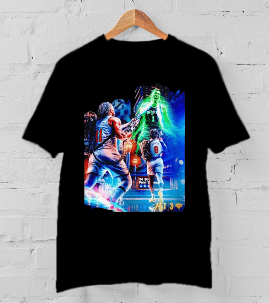 OG Anunoby 33 PTS 4 REB 7 3PM Knicks Comeback Vs Spurs At 34 Street Penn Station T-Shirt