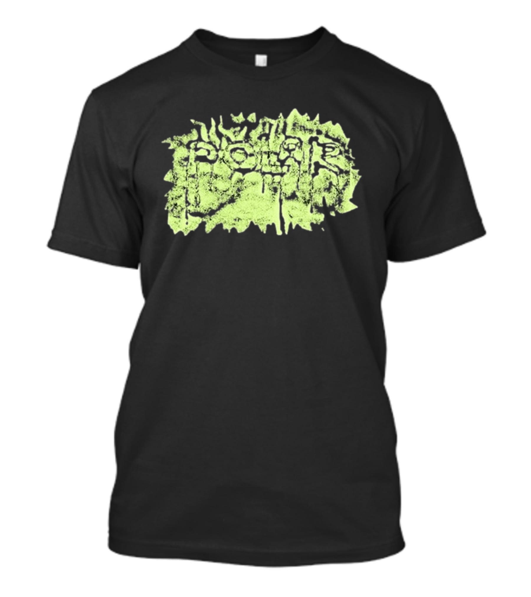 Polar Skate Co Wrinkle Lime Green Distressed T-Shirt
