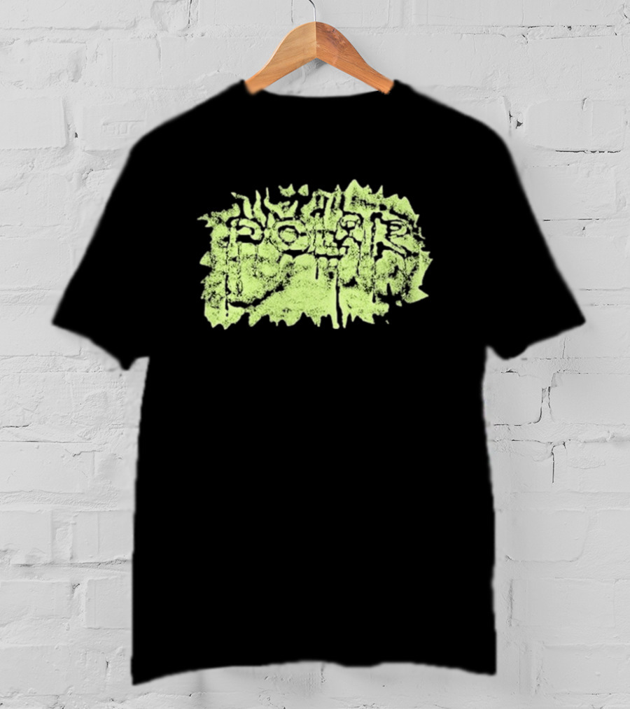 Polar Skate Co Wrinkle Lime Green Distressed T-Shirt