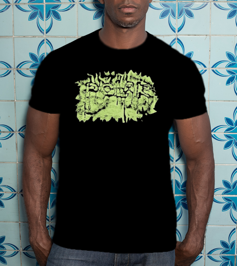 Polar Skate Co Wrinkle Lime Green Distressed T-Shirt