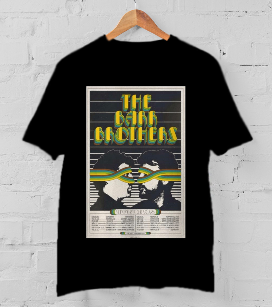 The Barr Brothers Summer Tour 2026 Swanzey NH Concert June 20 T-Shirt
