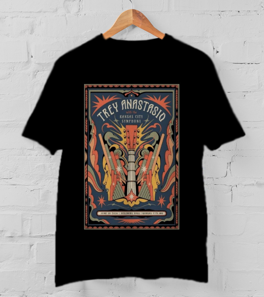 Trey Anastasio With The Kansas City Symphony June 10 2026 Helzberg Hall Kansas City MO T-Shirt