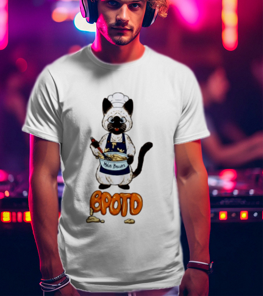 BPOTD Milo's Biscuits Cat Chef Baking T-Shirt