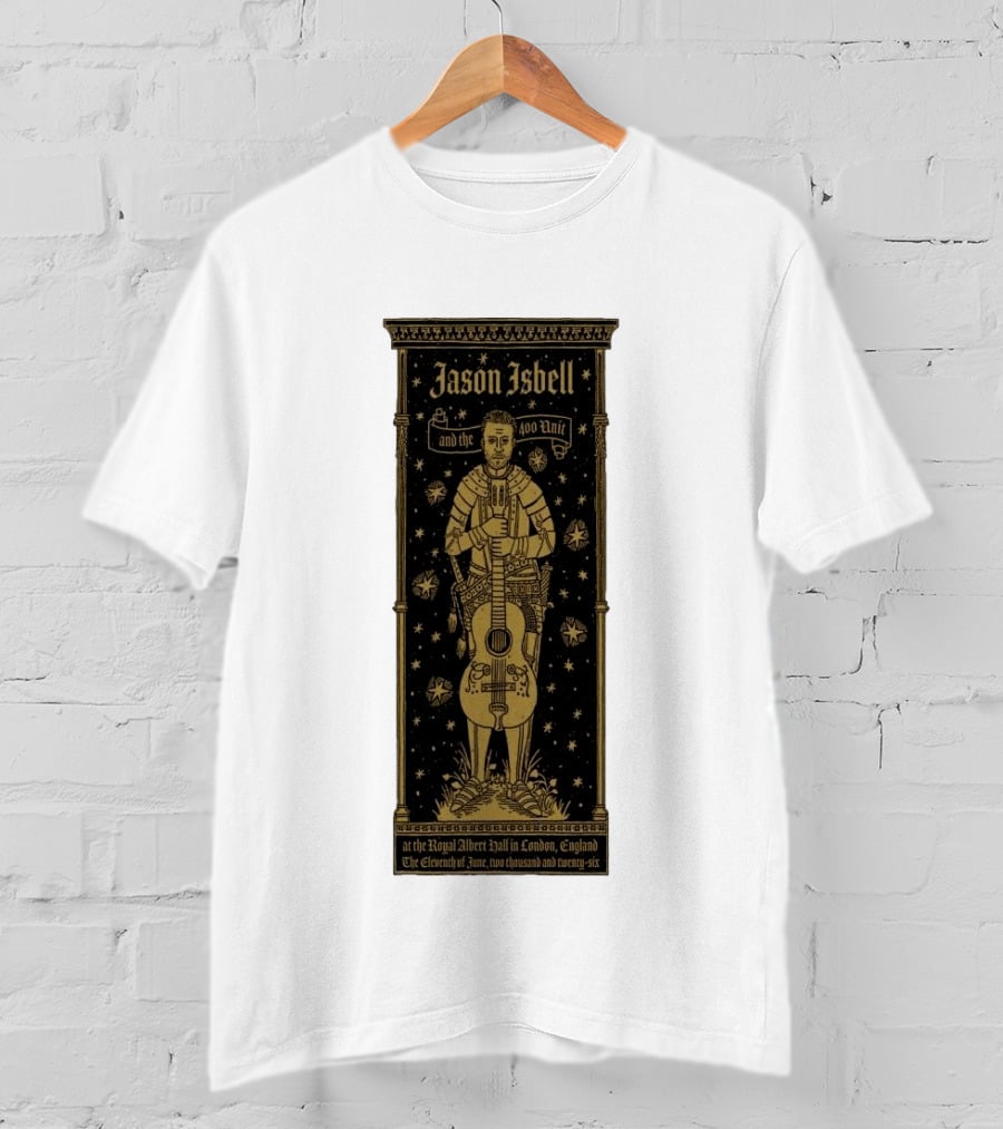 Jason Isbell And The 400 Unit Royal Albert Hall London 11th June 2026 Stars And Guitar T-Shirt