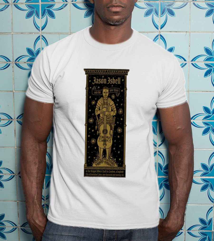 Jason Isbell And The 400 Unit Royal Albert Hall London 11th June 2026 Stars And Guitar T-Shirt
