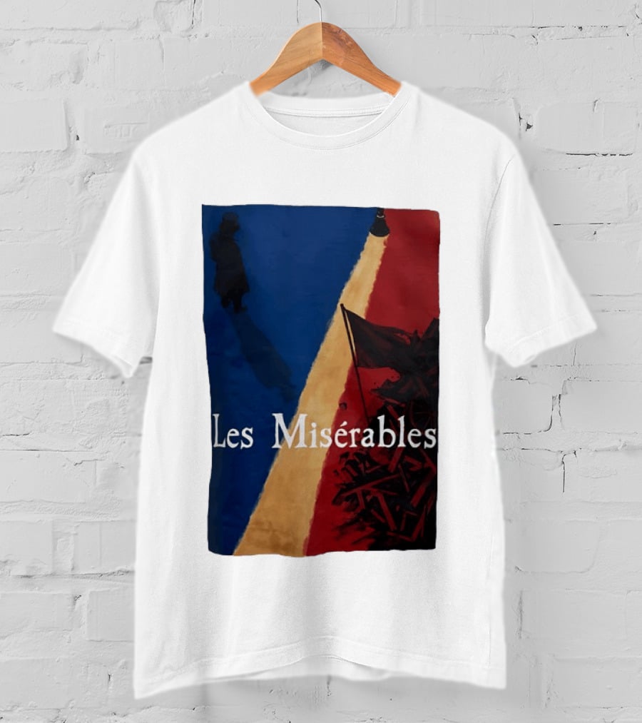 Les Misérables Barricade Tricolor Shadow And Flag Scenery T-Shirt