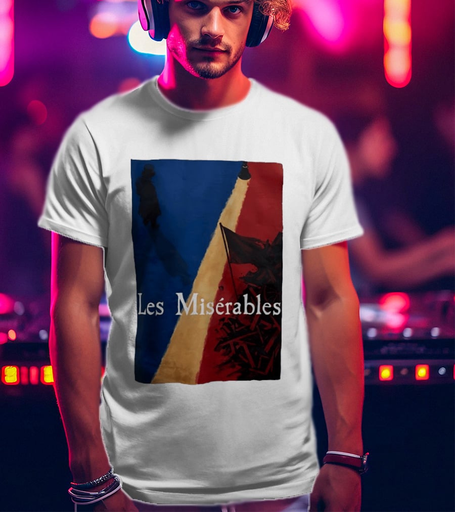 Les Misérables Barricade Tricolor Shadow And Flag Scenery T-Shirt