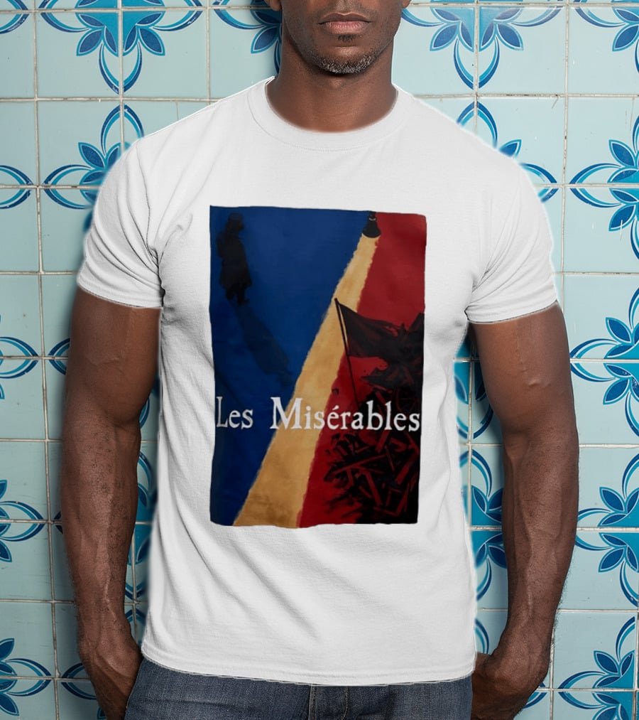 Les Misérables Barricade Tricolor Shadow And Flag Scenery T-Shirt