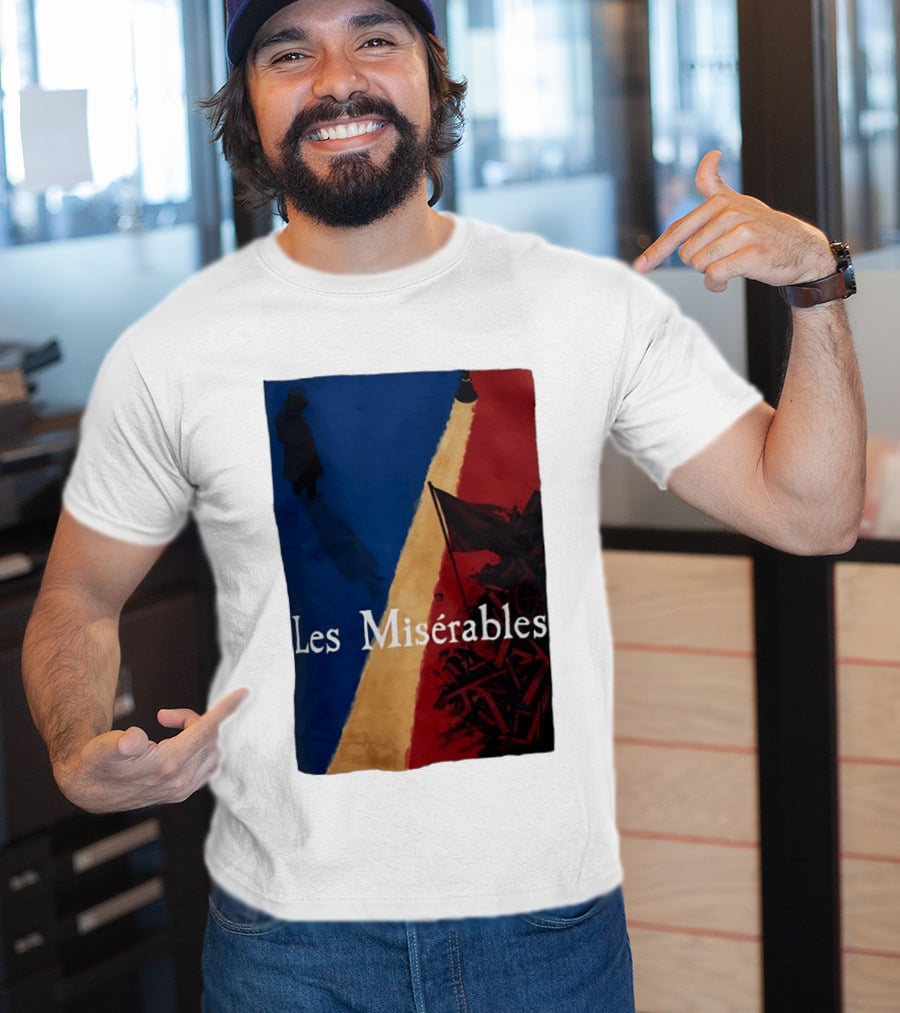 Les Misérables Barricade Tricolor Shadow And Flag Scenery T-Shirt