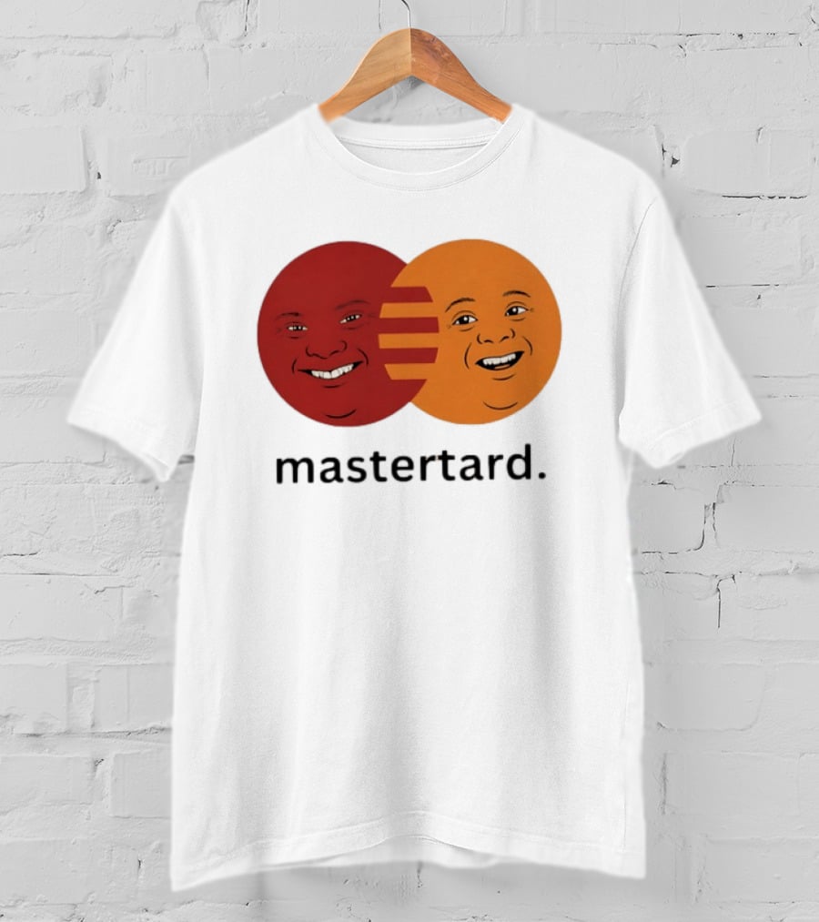 Mastertard Meme Funny Smile Parody Circles T-Shirt