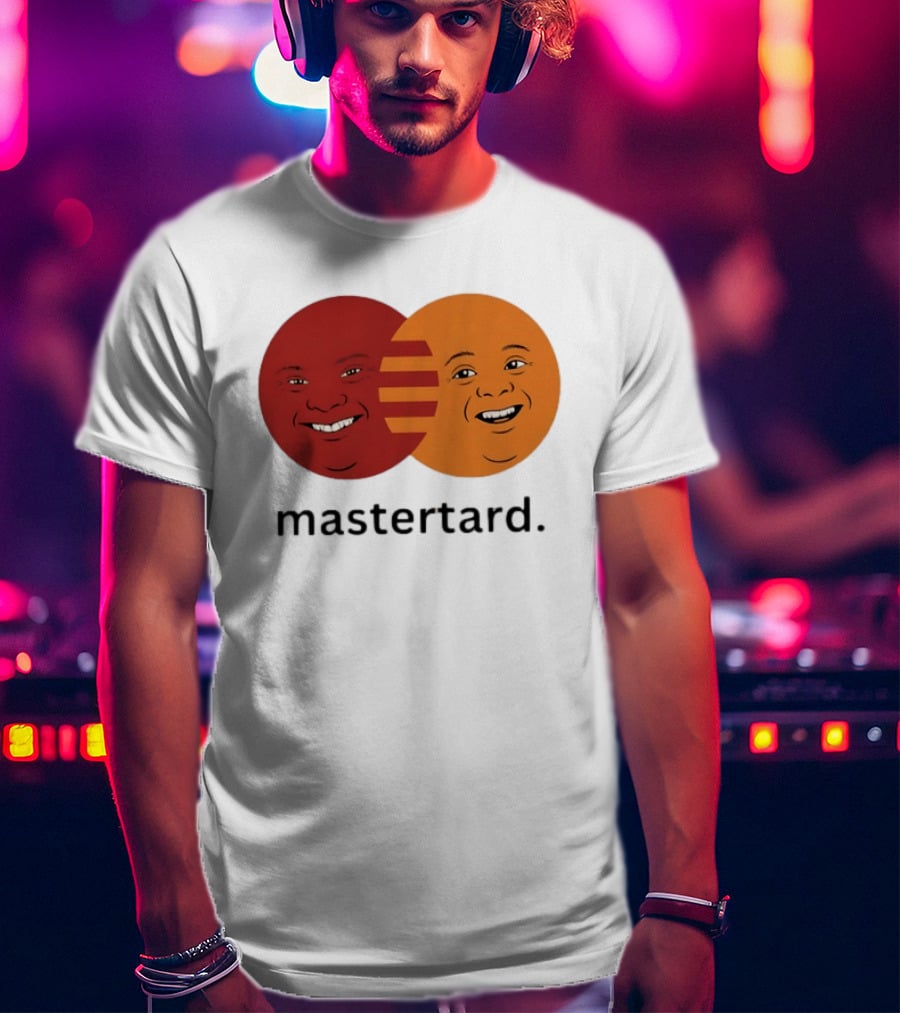 Mastertard Meme Funny Smile Parody Circles T-Shirt