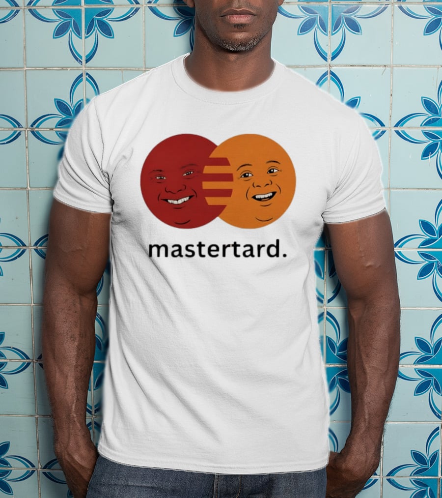 Mastertard Meme Funny Smile Parody Circles T-Shirt