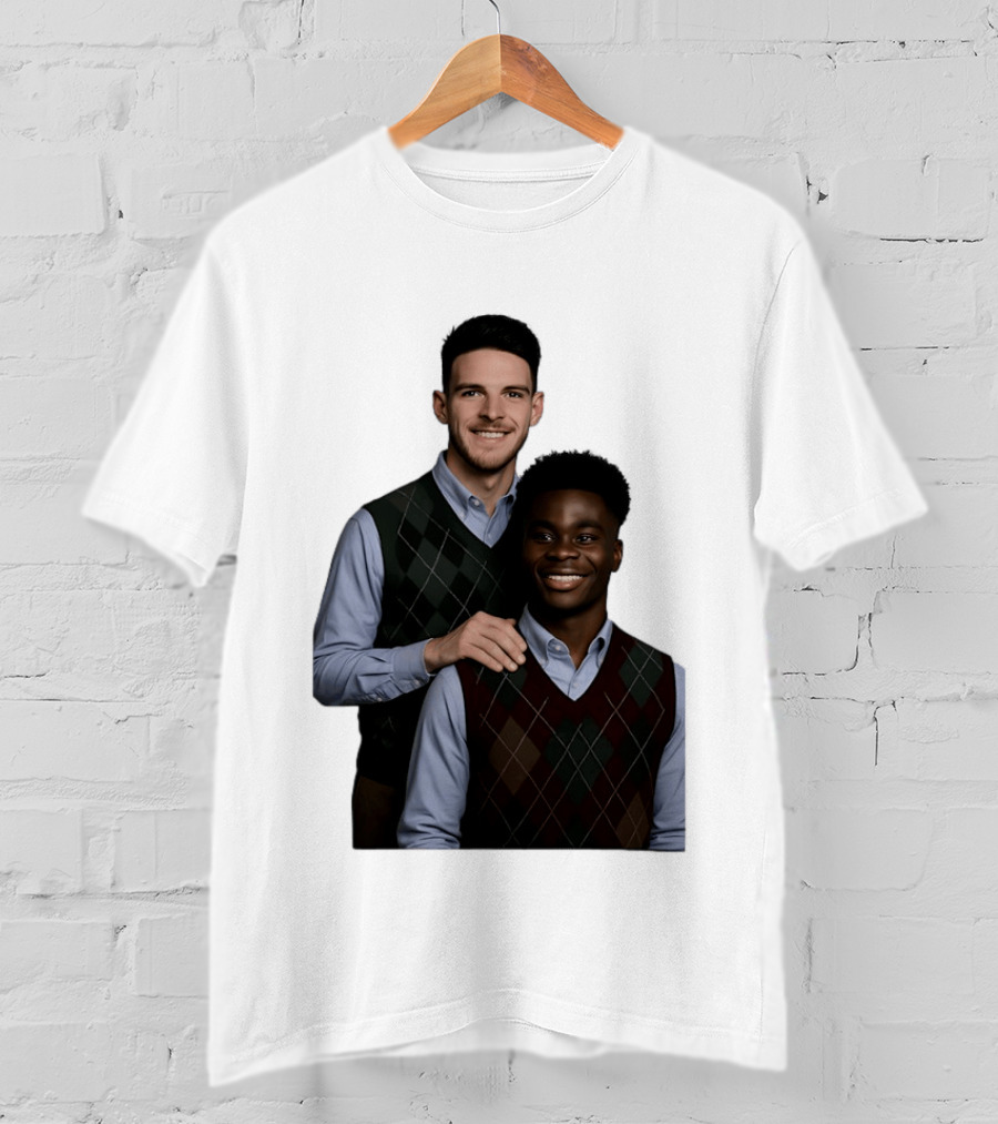 Saka Declan Rice Step Brother Arsenal FC Football Duo T-Shirt