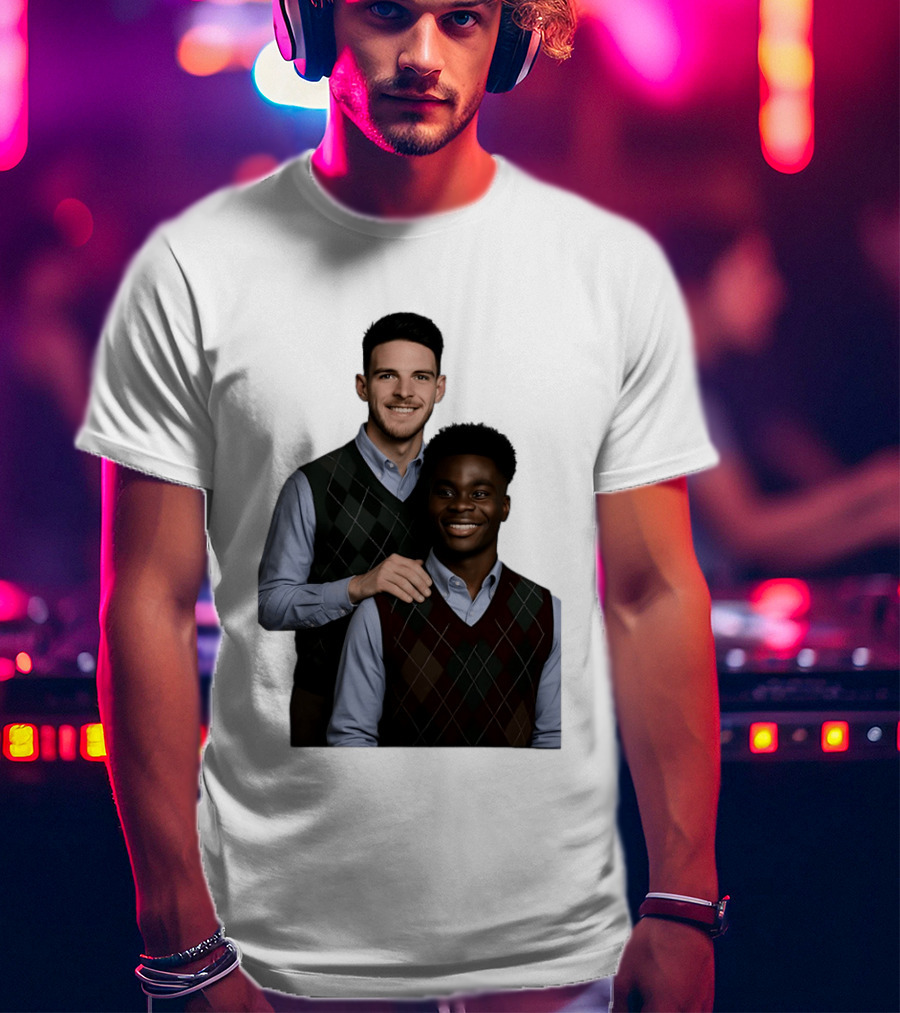 Saka Declan Rice Step Brother Arsenal FC Football Duo T-Shirt