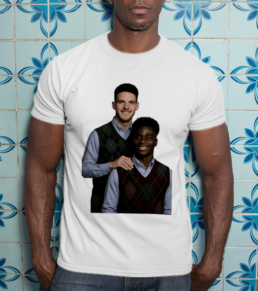 Saka Declan Rice Step Brother Arsenal FC Football Duo T-Shirt