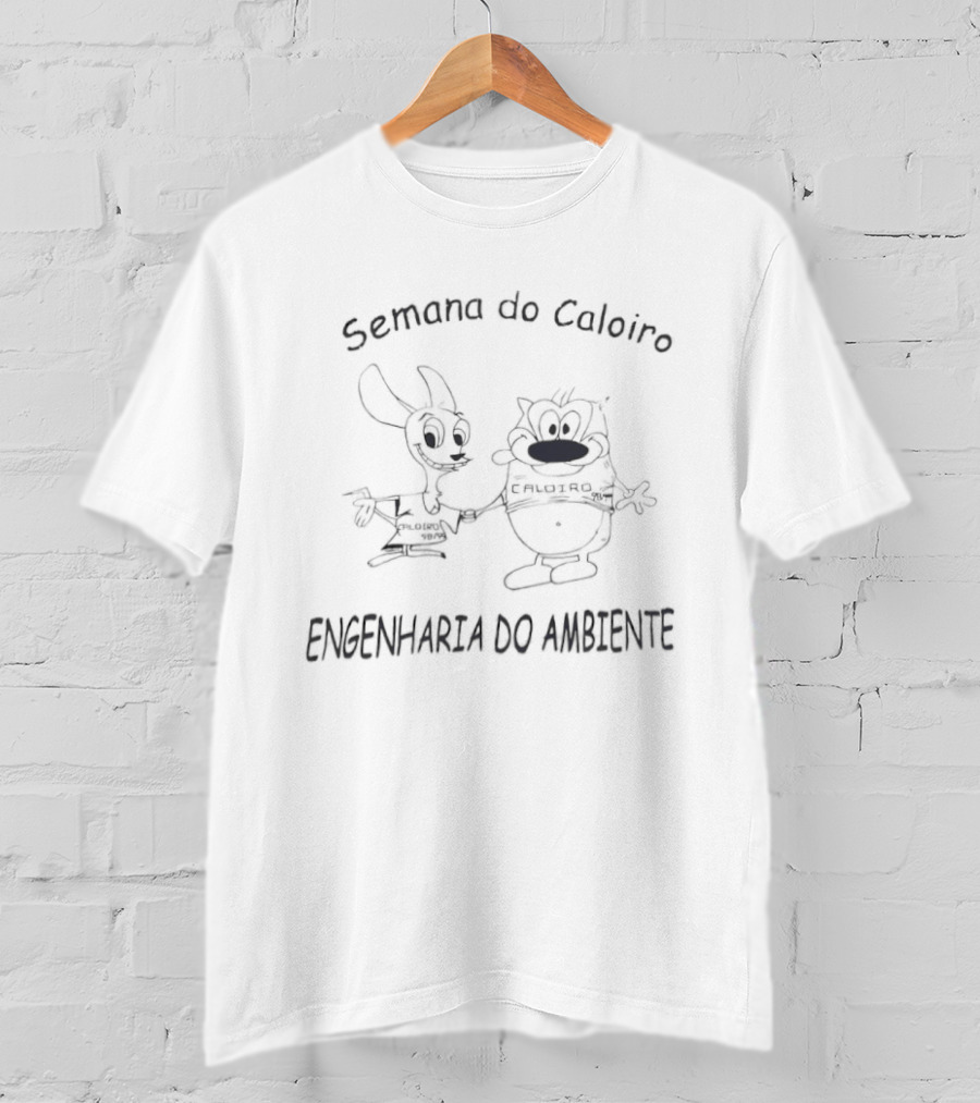Semana Do Caloiro Engenharia Do Ambiente Cartoon Characters T-Shirt