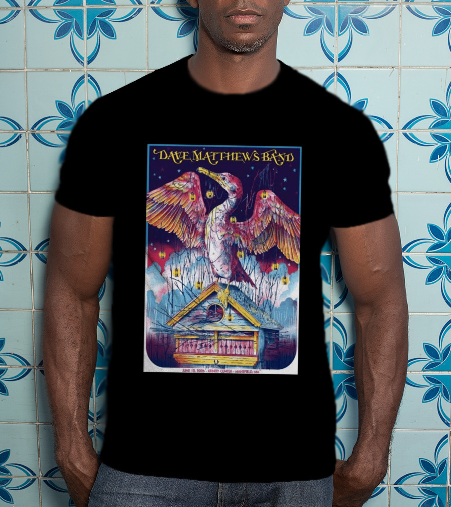Dave Matthews Band June 19 2026 Xfinity Center Mansfield MA Bird Lanterns T-Shirt