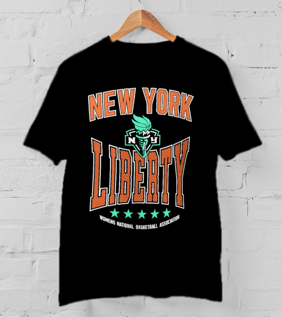 New York Liberty WNBA Women's National Basketball Association 2026 Starter Center Squeeze T-Shirt