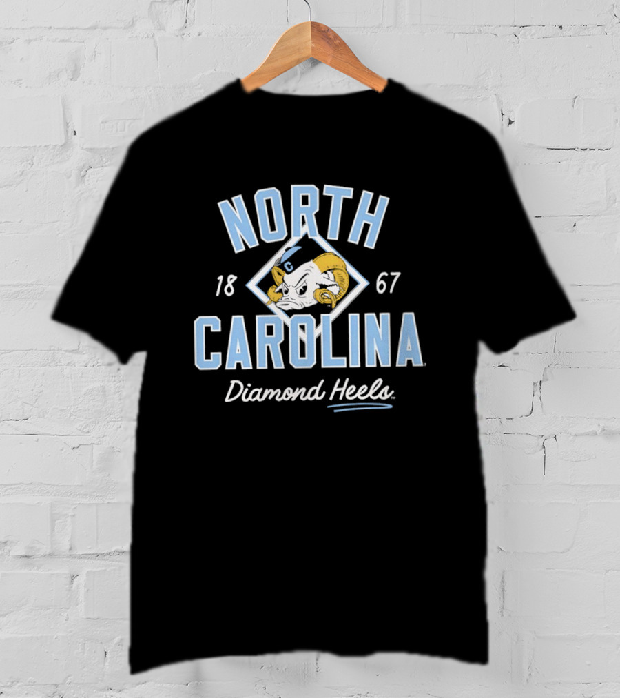 North Carolina Diamond Heels Baseball 1867 T-Shirt