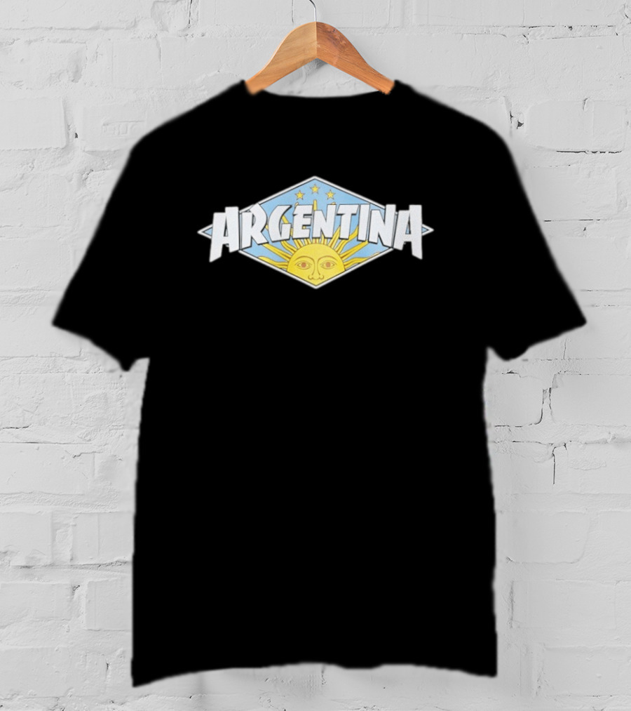 Argentina Sunburst Emblem With Stars T-Shirt
