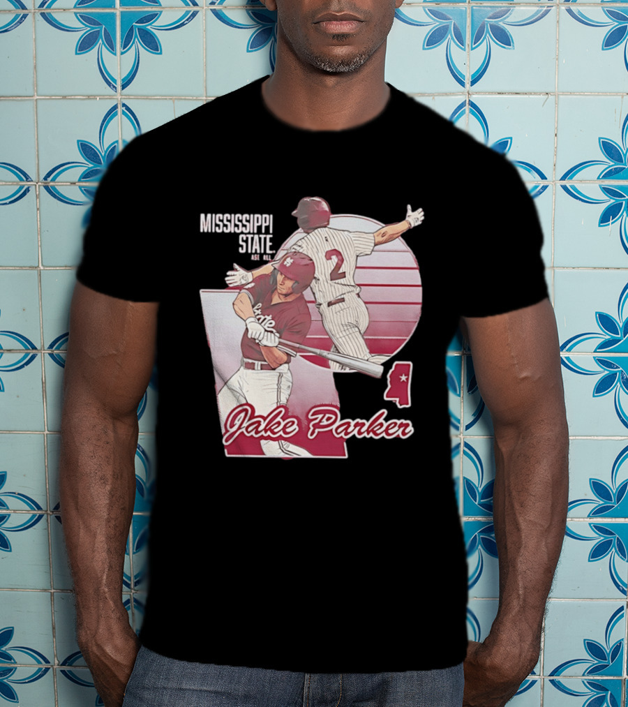 Mississippi State Jake Parker Baseball T-Shirt
