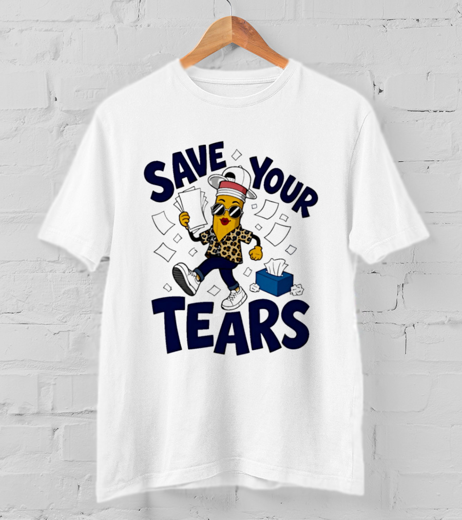 Cleveland Guardians MLB Hot Dog Save Your Tears 2026 Emoji T-Shirt