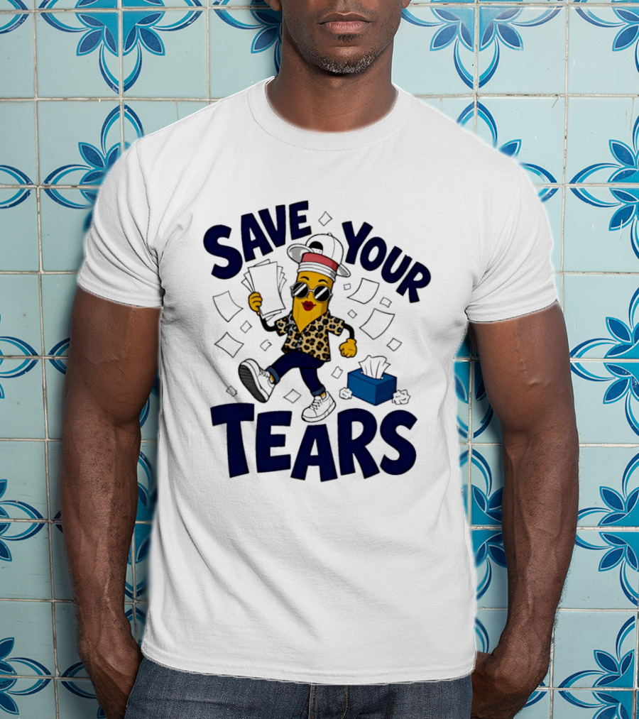 Cleveland Guardians MLB Hot Dog Save Your Tears 2026 Emoji T-Shirt