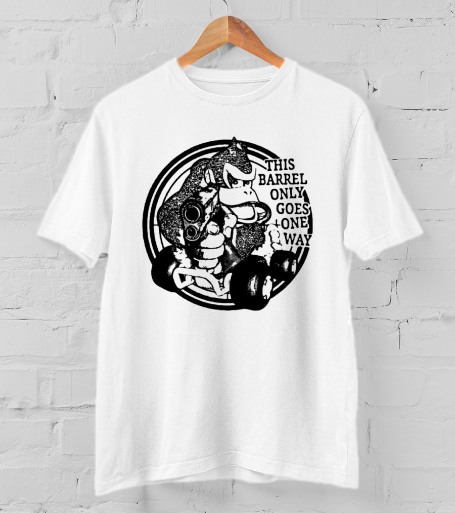 Donkey Kong Country This Barrel Only Goes One Way T-Shirt