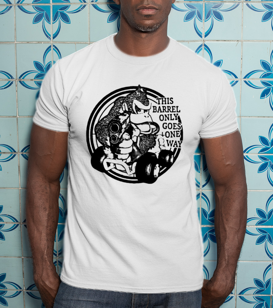Donkey Kong Country This Barrel Only Goes One Way T-Shirt