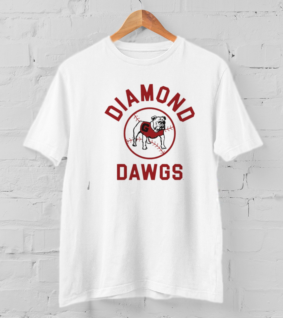 Georgia Baseball Diamond Dawgs Bulldog T-Shirt