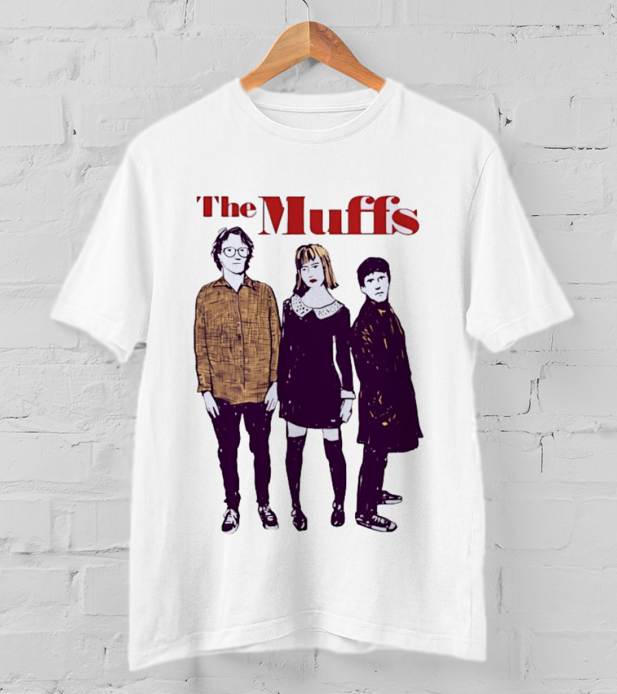 The Muffs Indie Rock Trio Illustrated Concert T-Shirt
