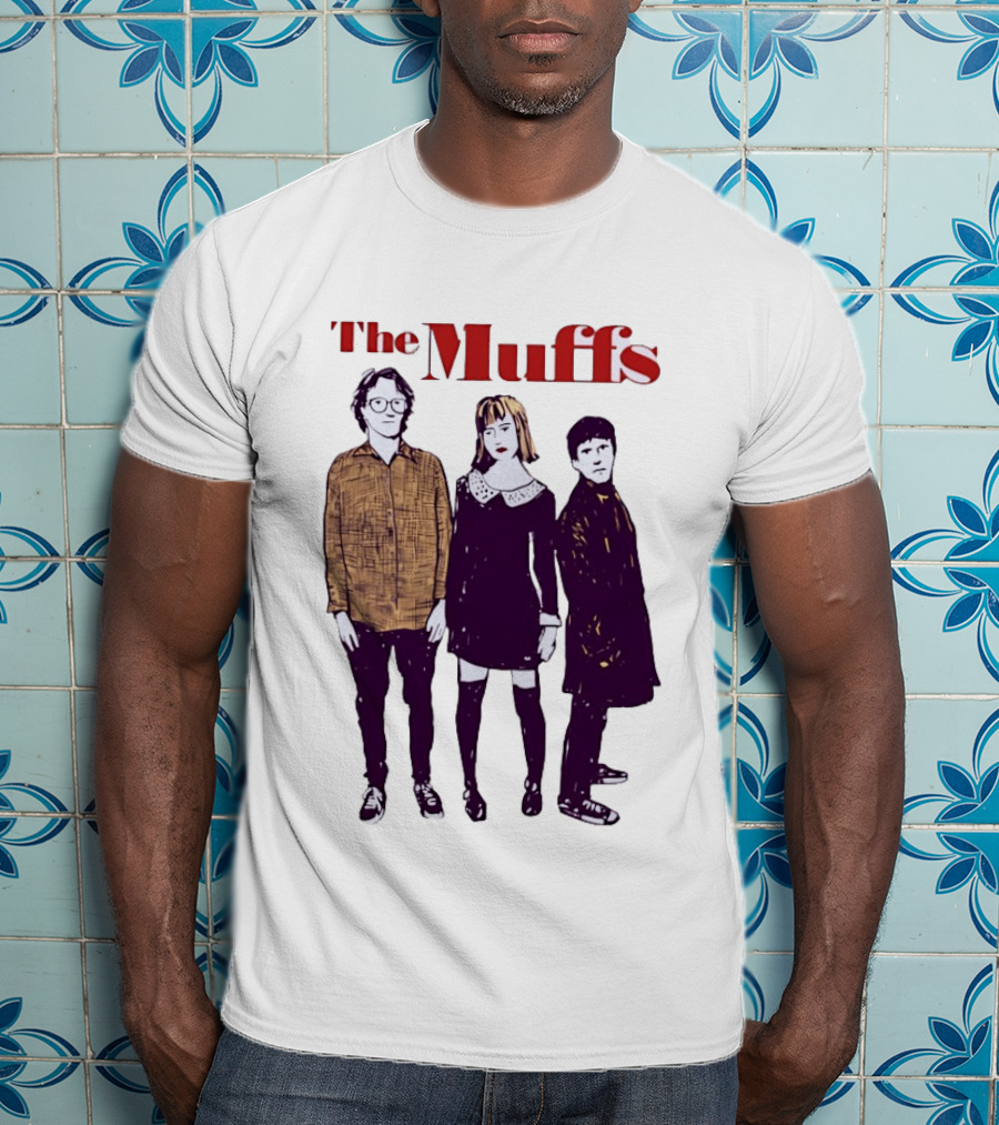 The Muffs Indie Rock Trio Illustrated Concert T-Shirt