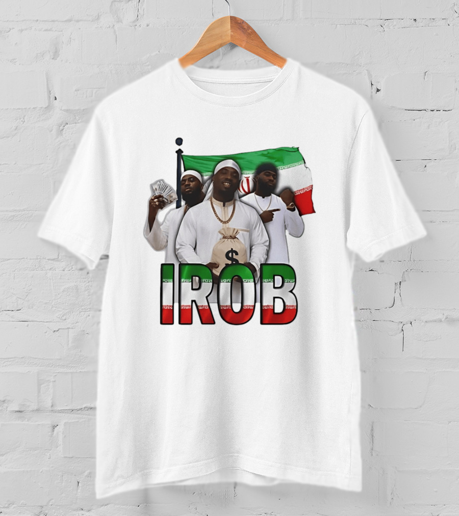 Irob Iran Flag Money Bag Trio T-Shirt