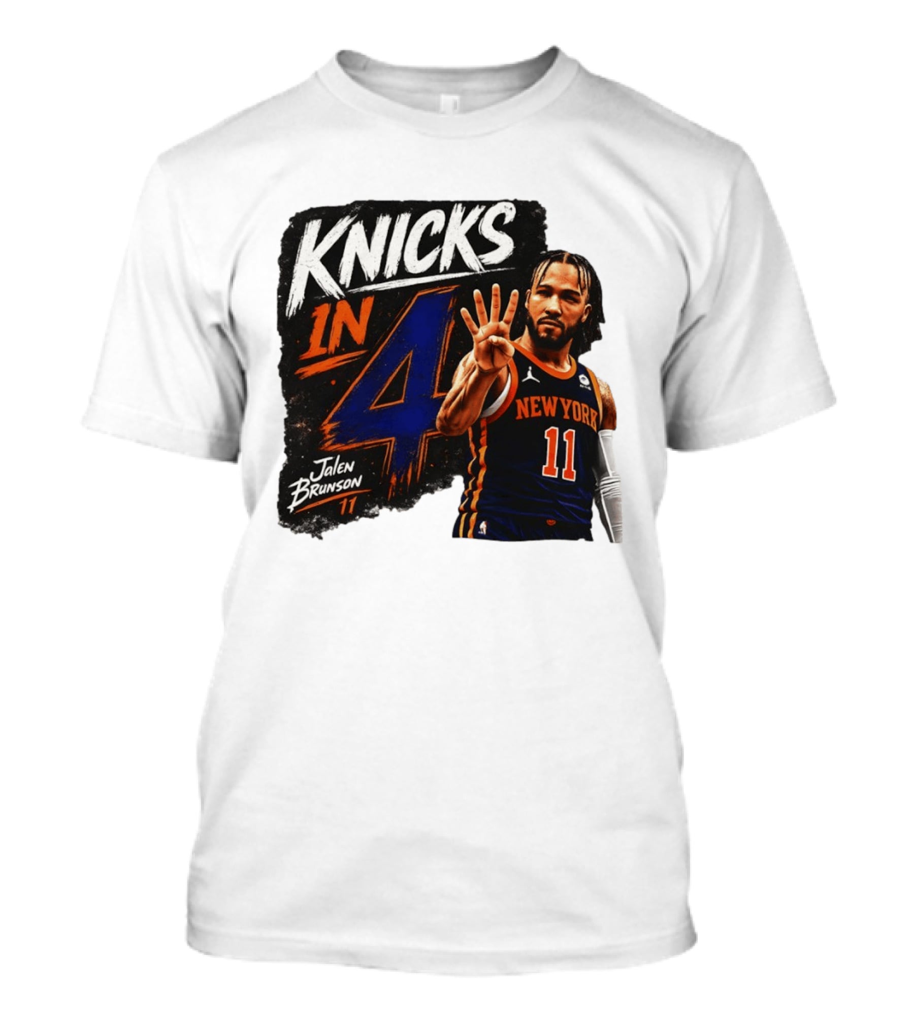 Knicks In 4 Jalen Brunson 11 New York T-Shirt