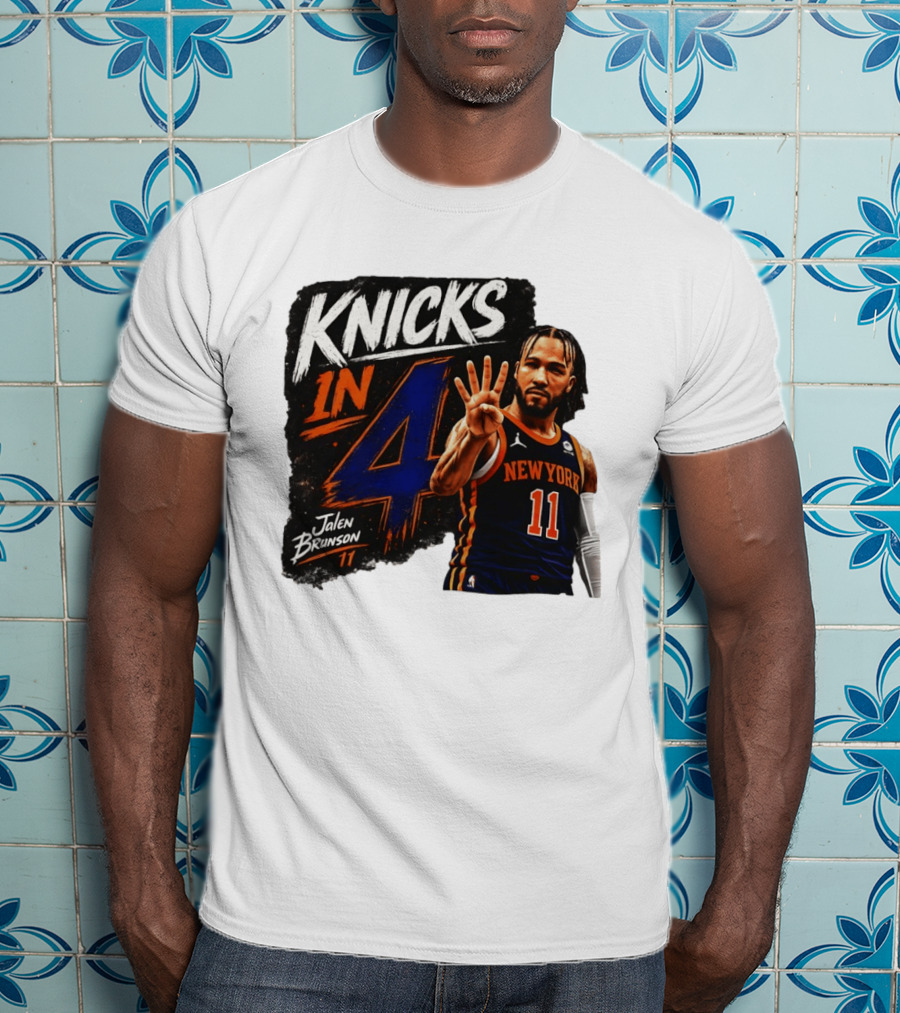 Knicks In 4 Jalen Brunson 11 New York T-Shirt