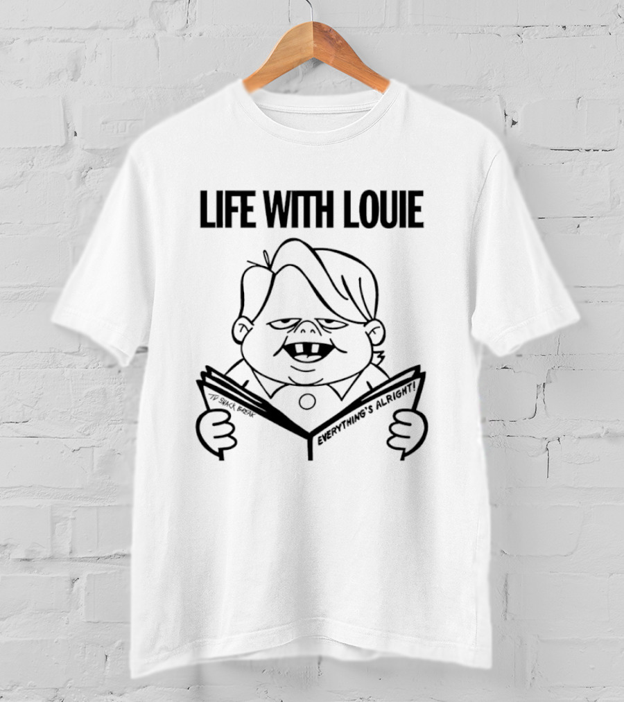Life With Louie Everything's Alright Reading Comic T-Shirt