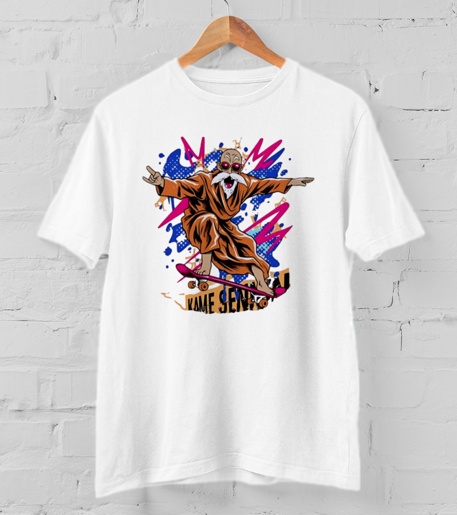 Master Roshi Kame Sennin Dragon Ball Skateboard Pop T-Shirt