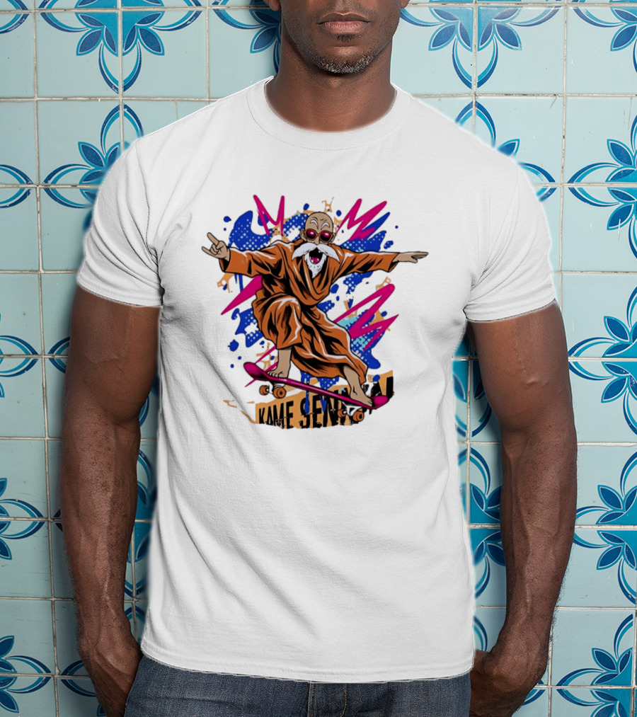 Master Roshi Kame Sennin Dragon Ball Skateboard Pop T-Shirt