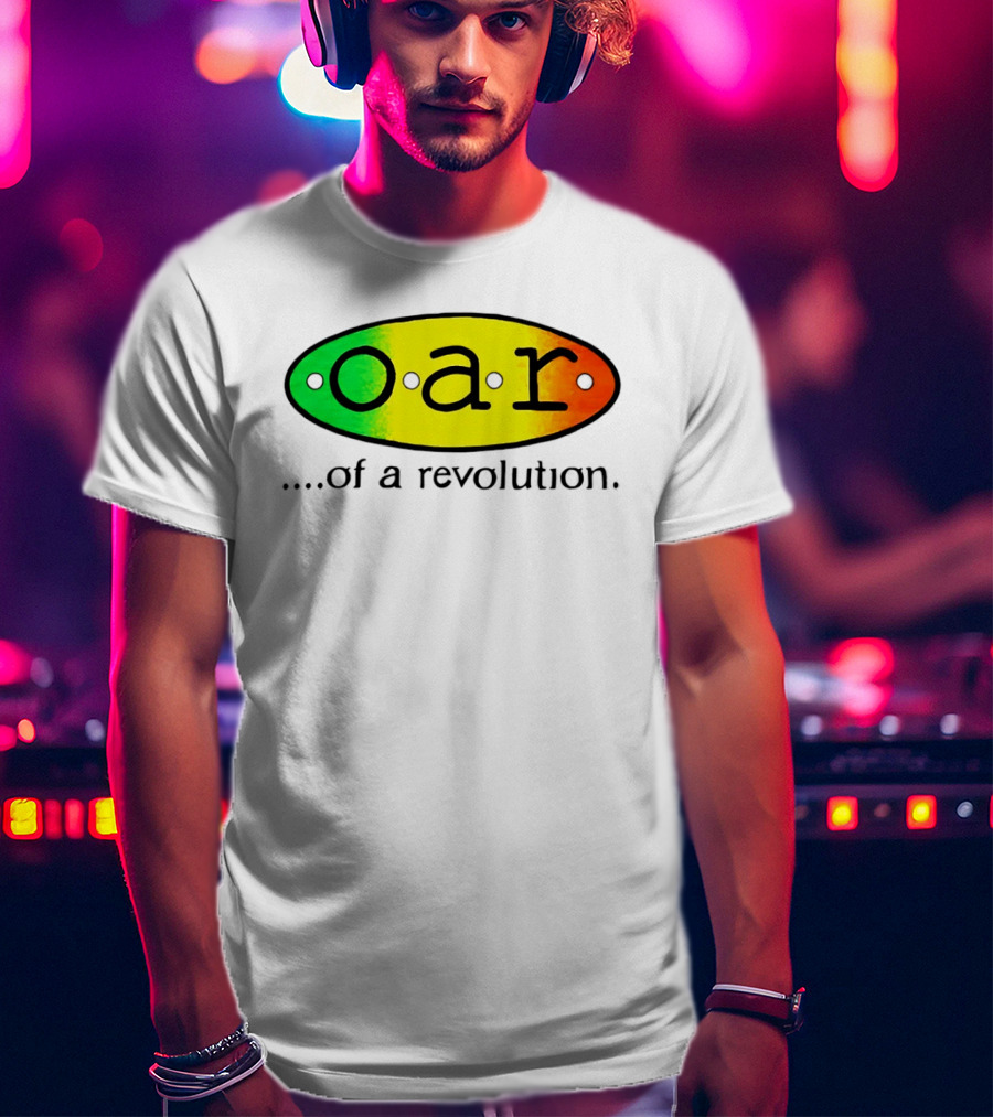 OAR Of A Revolution Gradient Oval Colorful T-Shirt