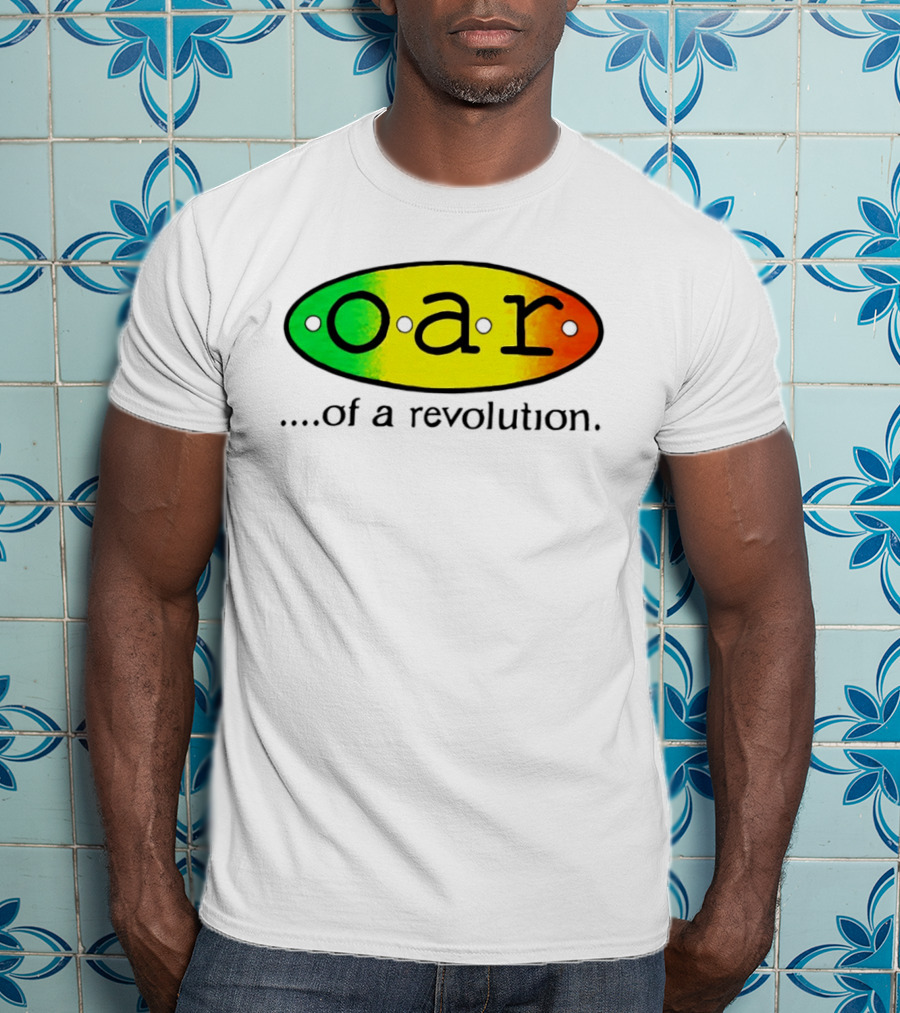 OAR Of A Revolution Gradient Oval Colorful T-Shirt