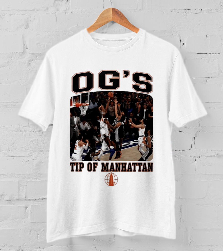 OG'S Tip Of Manhattan Basketball Action Scene T-Shirt