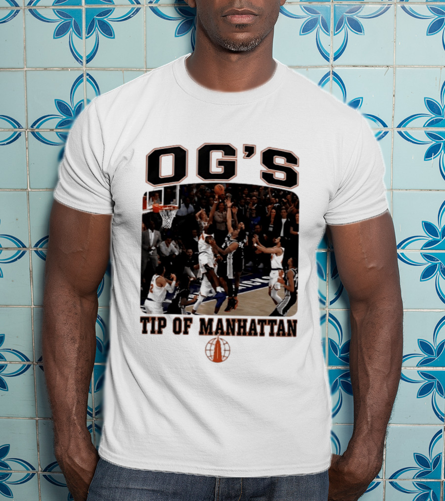 OG'S Tip Of Manhattan Basketball Action Scene T-Shirt