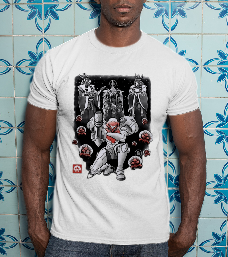 Samus Aran Metroid Space Warrior Sci Fi Video Game Chozo And Metroids T-Shirt