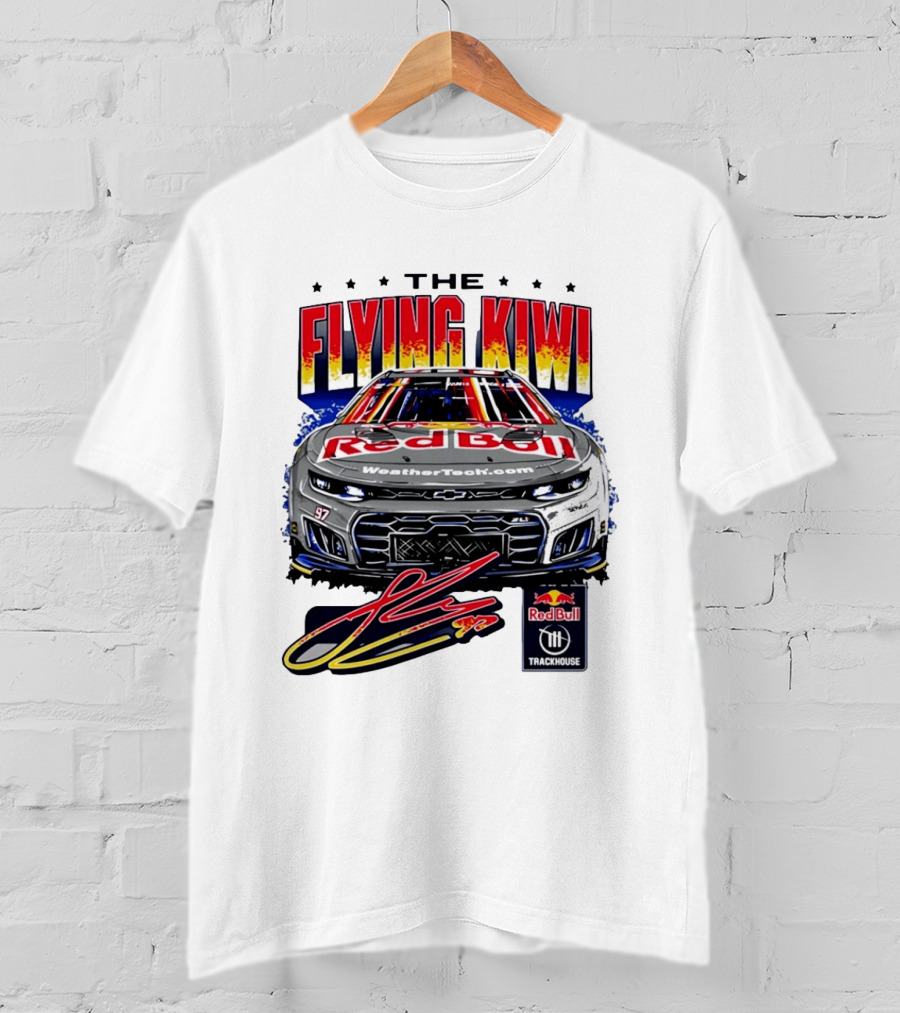 The Flying Kiwi Red Bull WeatherTech No 97 Trackhouse Racing T-Shirt