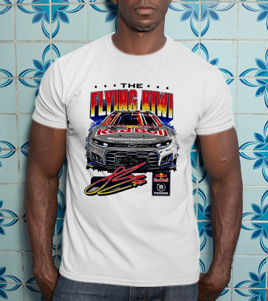 The Flying Kiwi Red Bull WeatherTech No 97 Trackhouse Racing T-Shirt