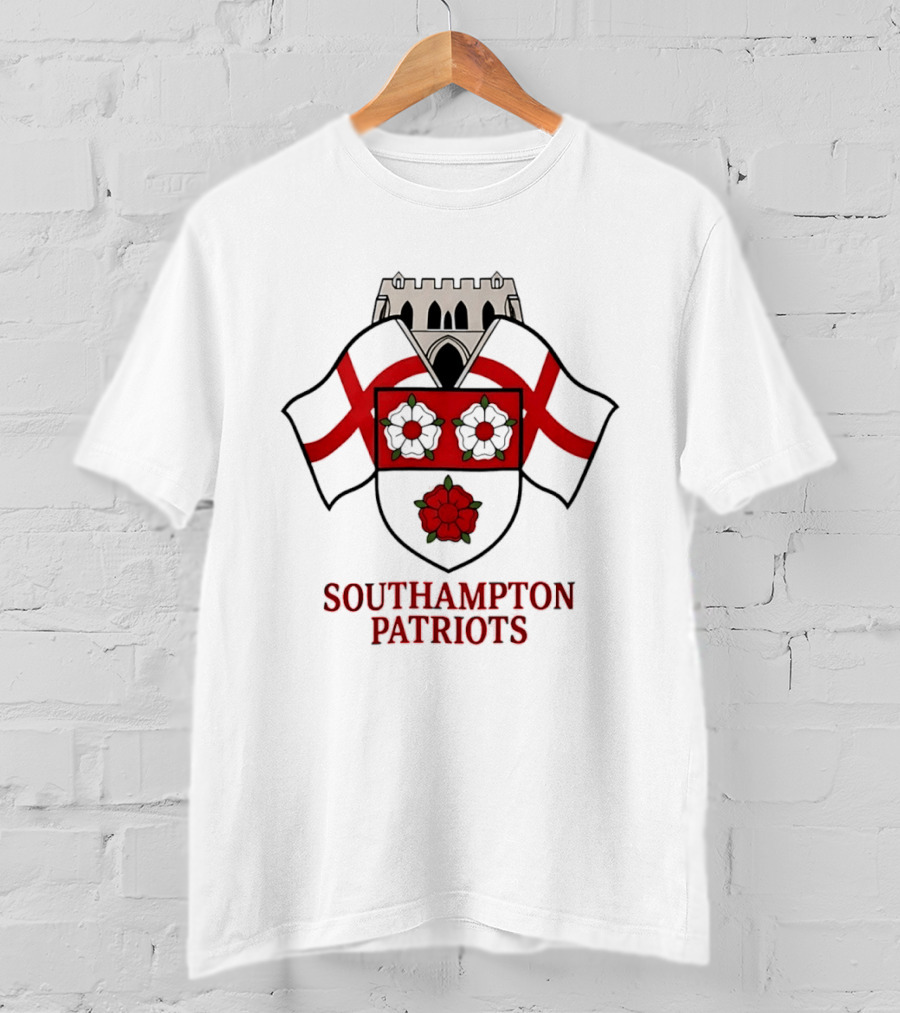 Southampton Patriots Emblem Red And Green Heraldry Crest T-Shirt