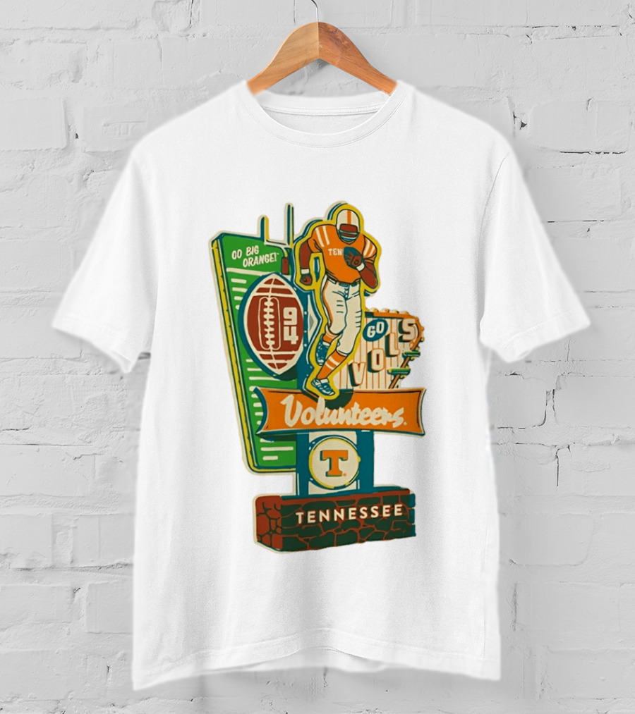 Tennessee Volunteers Football OO Big Orange 94 60s Vols T-Shirt